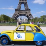 2CV Paris Tour : Visit Paris by 2CV! Eglantine has some rest