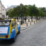 2CV Paris Tour - Visit Paris by 2CV! The Trees of Place Dauphine