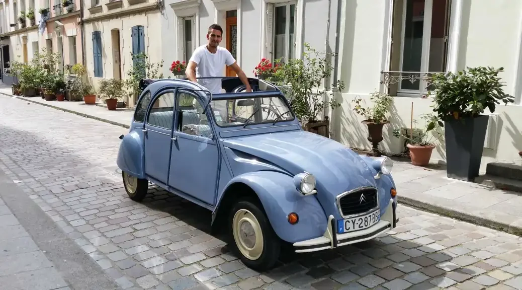Marc and Mirabelle the 2CV car - 2CVParisTour