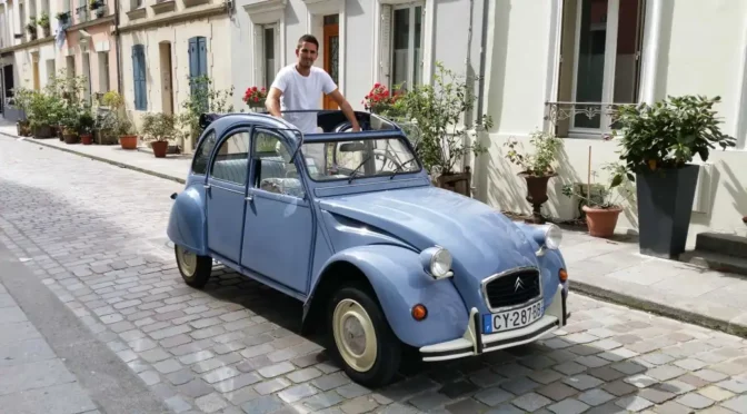 Marc and Mirabelle the 2CV car - 2CVParisTour